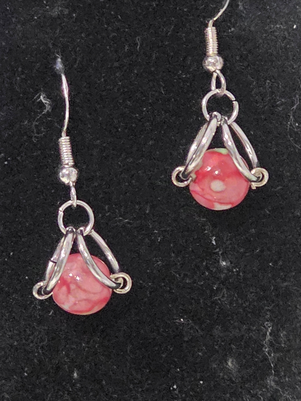 Caged Bead Earrings